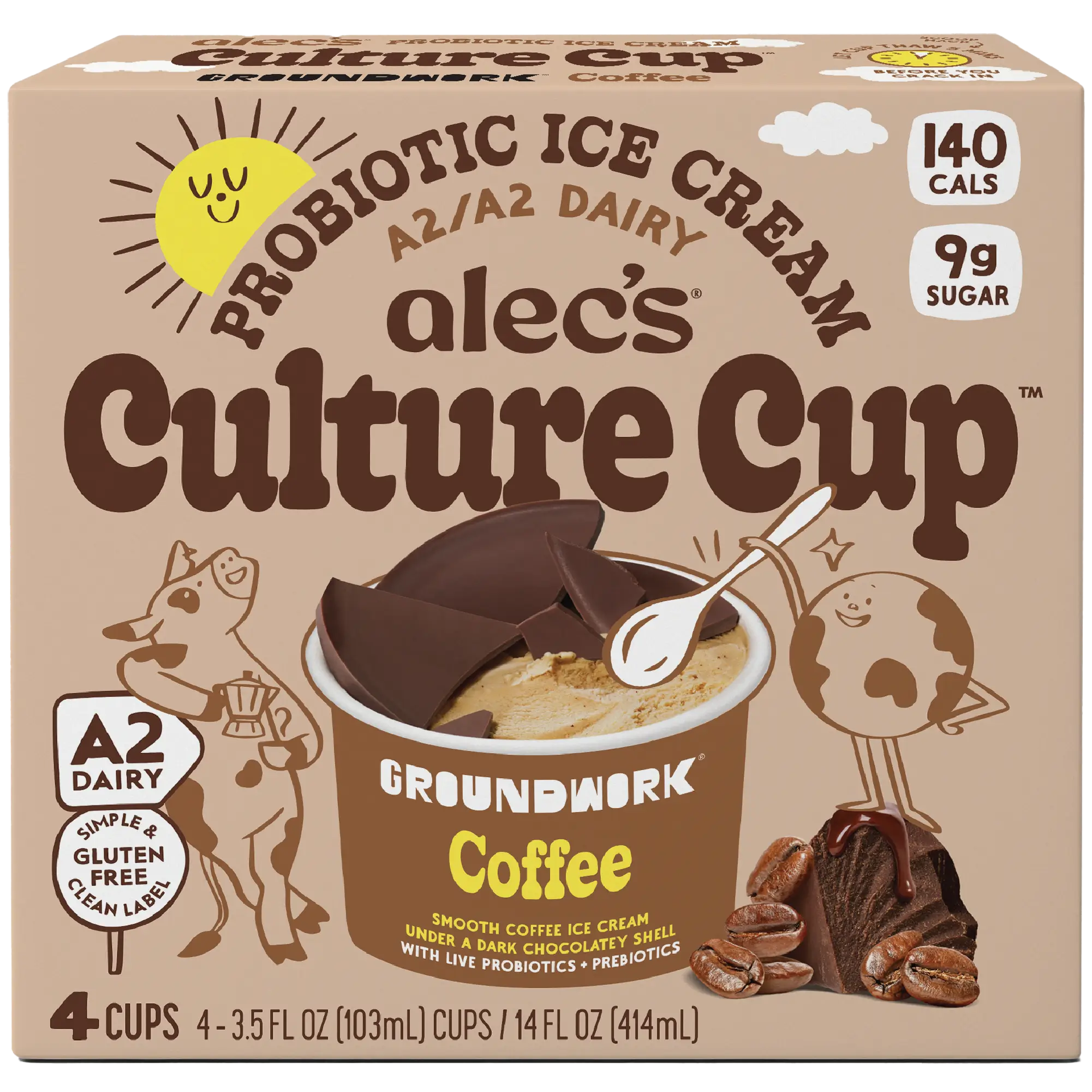 Culture Cup: GROUNDWORK™ Coffee 4-Pack – Alec's Ice Cream Culture Cup: GROUNDWORK™ Coffee 4-Pack – Alec's Ice Cream