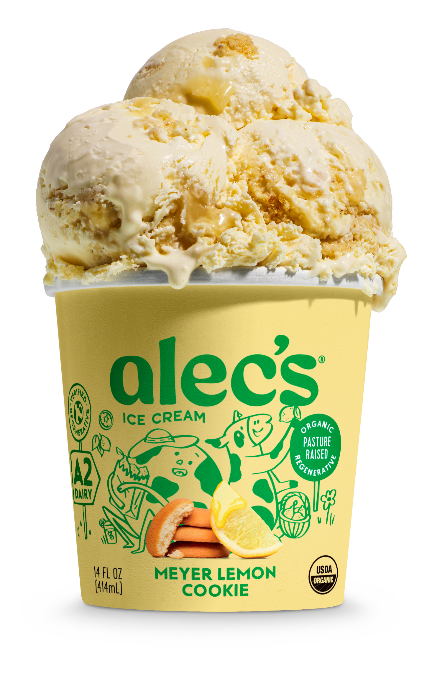 Meyer Lemon Cookie Alec's Ice Cream Flavor