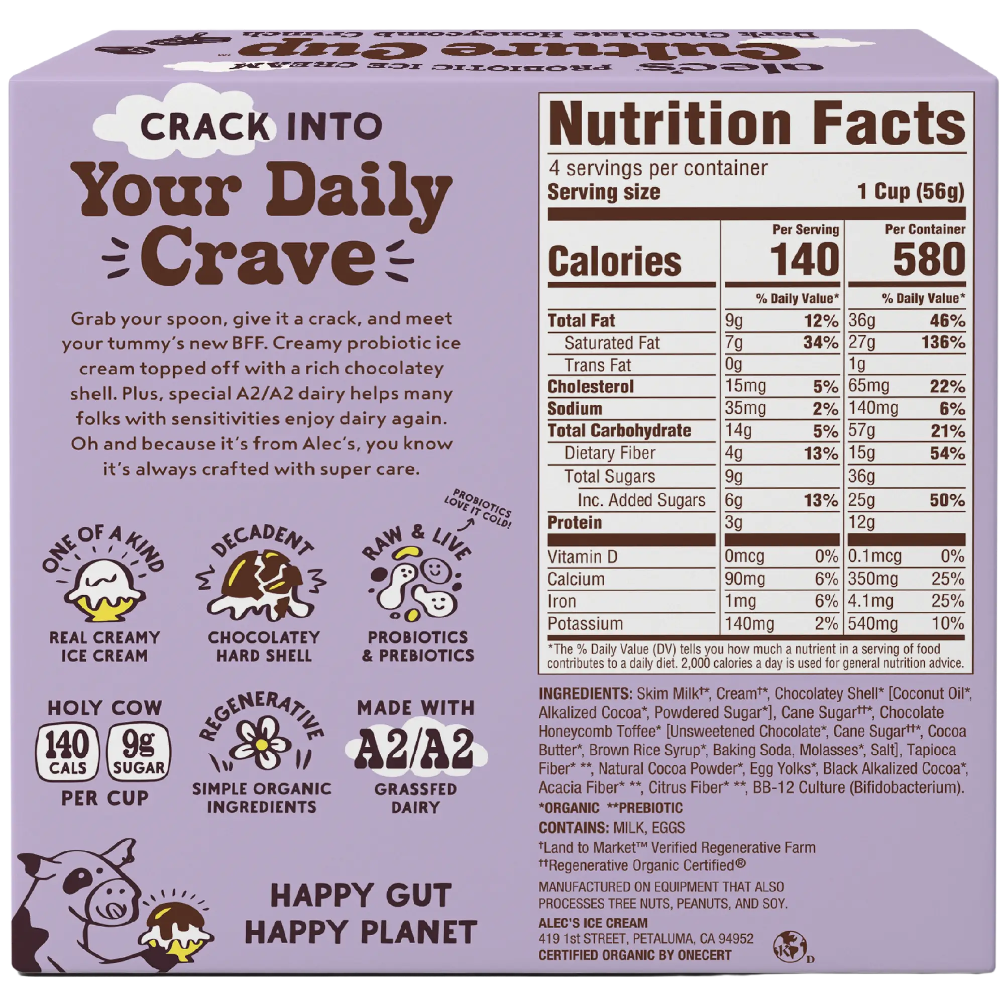Culture Cup: Dark Chocolate Honeycomb Crunch 4-Pack