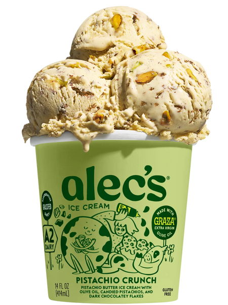 AIC x Graza: Pistachio Crunch – Alec's Ice Cream